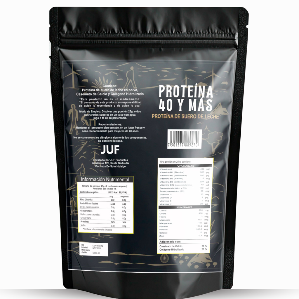 PROTEÍNA 40 Y MÁS 480 gr.