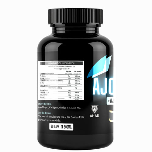 AJO NEGRO + AJO REY Y OMEGA 3,6,9 (60 cápsulas)