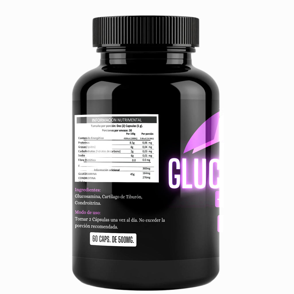 GLUCOSAMINA + CARTILAGO DE TIBURÓN Y CONDRITRINA 60 cápsulas