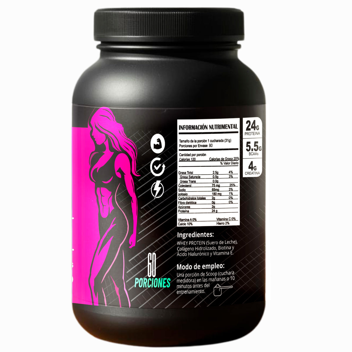 WHEY PROTEIN MUJER 1200 g.